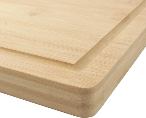 Vista 4 de BambooMN Tabla de cortar de bambú - 15.75" x 11.75" x 0.75" - Ranurada - 1 unidad