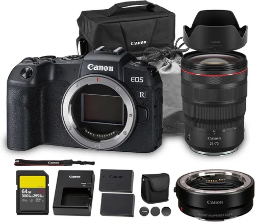 Vista 7 de Canon EOS RP Cámara sin espejo Sensor de marco completo de 26.2MP Grabación de video 4K Cámara compacta ligera para viajes y creación