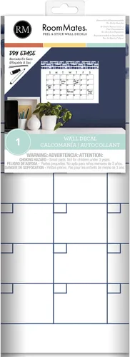 Vista 6 de RoomMates RMK4879SCM - Calcomanías de pared con calendario mensual de acuarela de borrado en seco