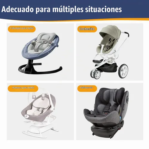 Vista 5 de KAKIBLIN Almohada para el cuello del bebé, almohada de la ayuda de la Azul