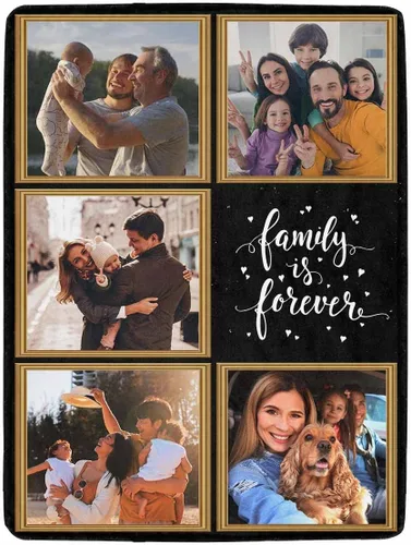 Vista 11 de YESCUSTOM Manta personalizada con 10 fotos, manta familiar personalizada para mamá y papá, mantas personalizadas de collage de fotos, mantas
