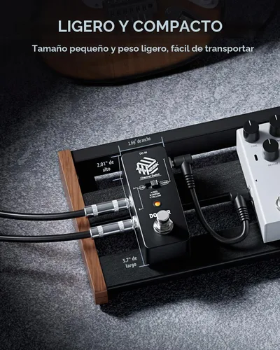 Vista 6 de Donner Pedal de efecto ABY Box, conmutador AB de selector de línea, mini, para guitarra, True Bypass