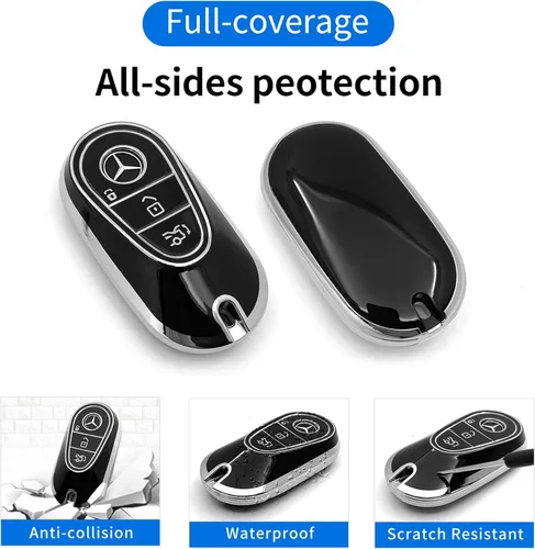 Vista 4 de For Mercedes Benz A C E S G CLK EQE EQS GLC GLE Smart Remote Key