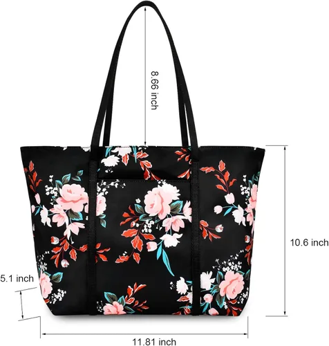 Vista 3 de Bolso de hombro floral para mujer, impermeable, para adolescentes, playa, escuela