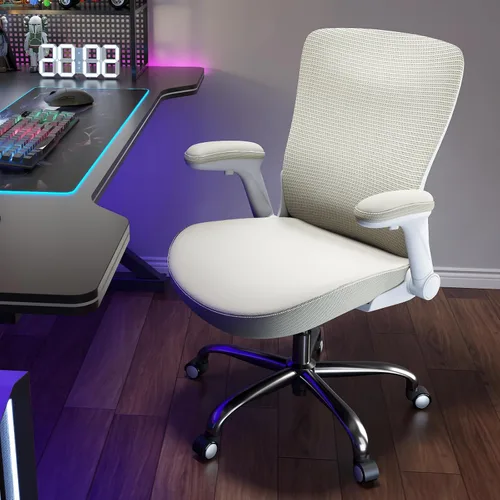Vista 8 de Ergalithic Silla de Oficina Ergonómica para Hogar y Computadora - Silla X en Forma de Malla con Cuero PU y Soporte Lumbar Ajustable - Silla