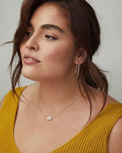 Vista 48 de Kendra Scott - Collar Elisa con dije para mujer, joyería de moda, chapado en oro de 14 quilates