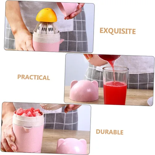 Vista 5 de UKCOCO Manual Mini Fruit Squeezer Juicer Cup for Home Multipurpose Hand Press Juicer for Oranges and High Water Content Fruits Portable Household