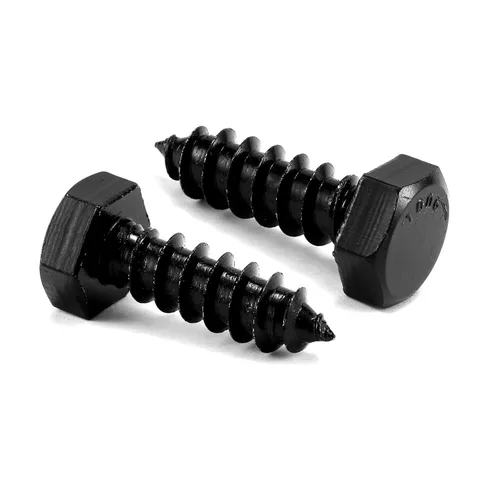 Vista 16 de Tornillos de rezago de cabeza hexagonal de 1/4" x 2", 20 piezas, acero inoxidable 304 18-8, rosca parcial, tornillos para madera de cabeza