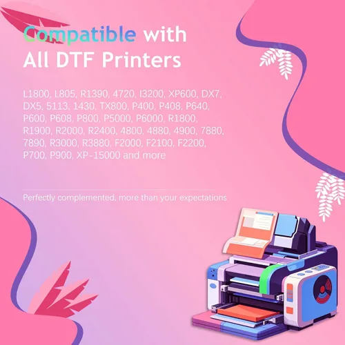 Vista 4 de DTF tinta negra 1000ML repuesto para cabezal de impresión DX5 DX7 5113 XP600 L3200 4720 TX800 L1800 L805 R1390 DTF, para impresión de película