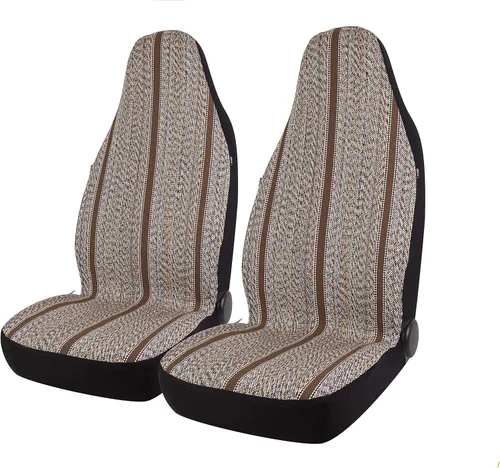 Vista 11 de West Coast Auto Baja Blanket - Funda de asiento de cubo para automóvil, camión, camioneta, SUV, compatible con bolsa de aire (2 unidades, negro)