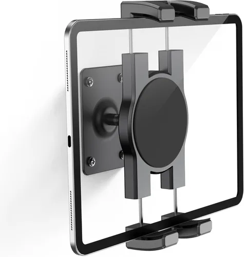 Vista 9 de Soporte de pared para iPad, soporte de pared para tableta, soporte giratorio ajustable de 360 ° 180° Horizontal/Vertical Tilt Arm, Compatible with
