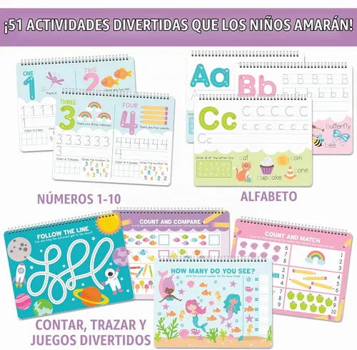 Vista 3 de ABC - Libros de rastreo para niños de 3 a 5 años, libros de trabajo