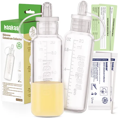 Vista 11 de haakaa Kit colector de calostro jeringas de calostro para leche materna para recolectar, alimentar y almacenar, listas para usar
