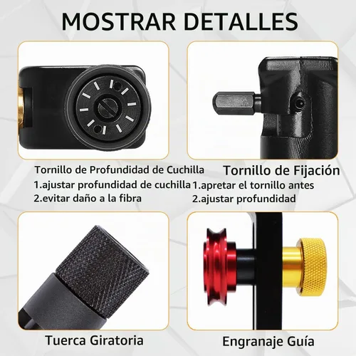Vista 8 de pelacables de cable blindado 4-10mm pelacables coaxial de longitud media radial herramientas de anillo de corte pelacables de cubierta de cable