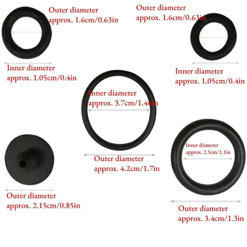 Vista 2 de Anillo de sellado de goma, 10 unidades/juego de piezas de rociador de bomba de goma, anillo de sellado de goma, accesorios esenciales para rociador