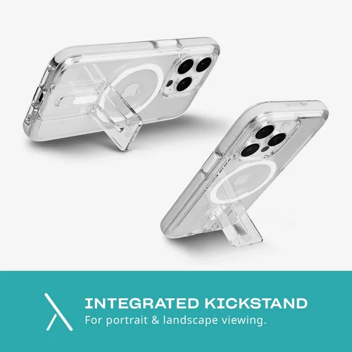 Vista 6 de Tech21 Evo Crystal Kick - Funda para iPhone 15 Pro, compatible con MagSafe, funda de protección contra impactos, color blanco