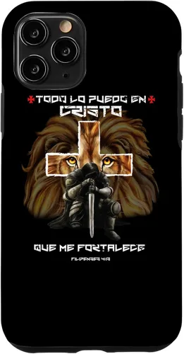 Vista 28 de Funda para iPhone 11 Pro Max Filipenses 4 13 Versos Biblicos English Regalos Cristianos
