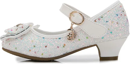 Vista 3 de Cadidi Dinos Zapatos de vestir para niñas, zapatos de fiesta de boda, zapatos de tacón Mary Jane Princesa (bebéniño pequeñoniño grande)