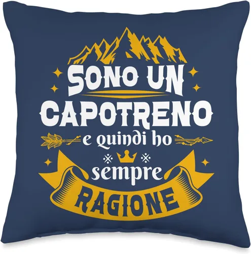 Vista 4 de Idea Originale Regalo Capotreno Regali Soy Un Cabestro Siempre Razon para Hombre Throw Pillow, 18x18, Multicolor