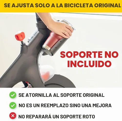 Vista 3 de Portabidones extra grandes para bicicleta Peloton original – Diseño totalmente metálico – Compatible con YETI + Nalgene + Hydro Flask accesorio