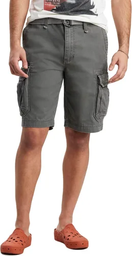Vista 5 de Unionbay Survivor pantalones cortos de cargo con cinturón para hombre