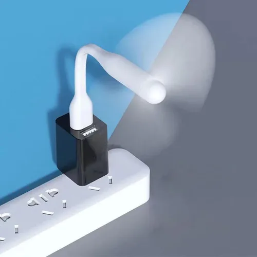 Vista 6 de Ventilador de enfriamiento USB Gadgets electrónicos Ventilador Led USB Mini Ventilador Portátil Flexible Enfriador Para Portátil Teléfono