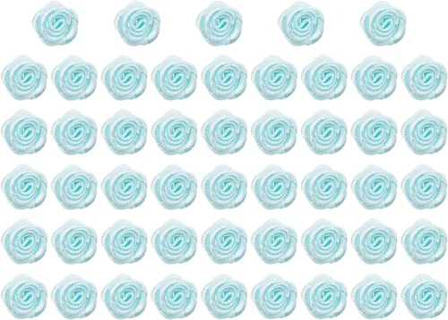 Vista 7 de Shapenty Mini cinta de satén de 5/8 pulgadas, diseño de rosas para boutique, flores de costura, lazos para manualidades, adornos florales