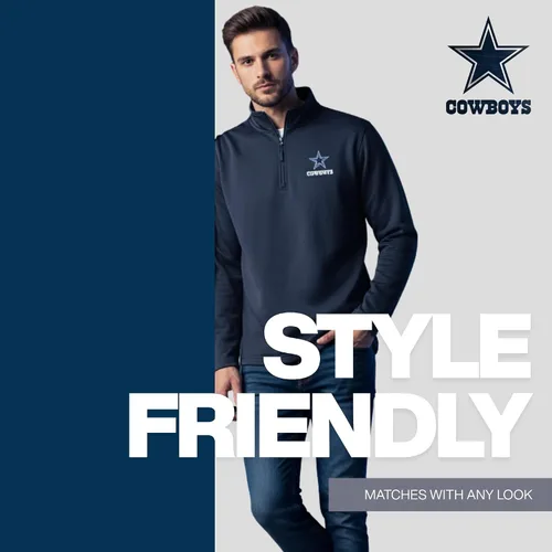 Vista 7 de Dunbrooke NFL mens All Star Tech Fleece 1/4 Zip