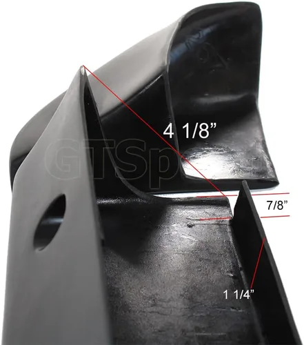 Vista 5 de Compatible/Reemplazo para alerón trasero de puerta, alerón trasero de estilo PU SS, se ajusta a 2007 2008 2009 2010 2011 2012 2013 2014 GMC Sierra