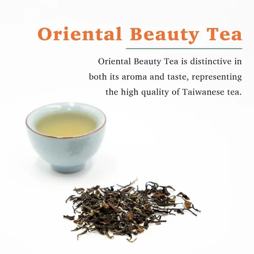 Vista 2 de TEA & TIME Té de belleza oriental, té Oolong de hojas sueltas, té chino premium, origen de Taiwán (2.64 onzas)