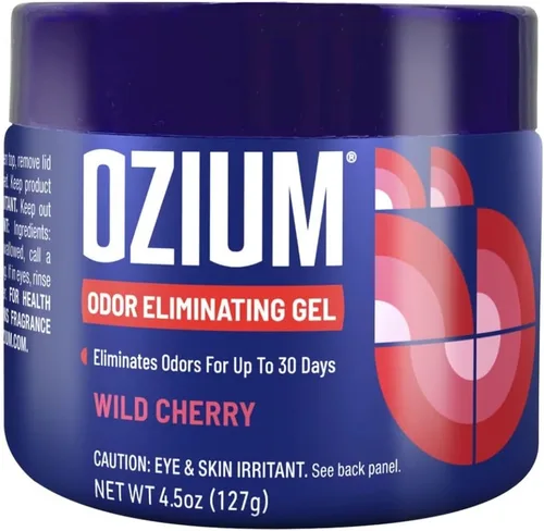 Vista 12 de Ozium Gel eliminador de olores, alternativa al ambientador de 4.5 onzas para humo, mascotas y olores a humedad, removedor de olores de larga