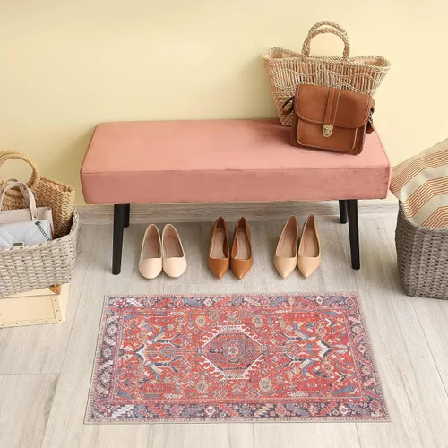 Vista 122 de GLN Rugs Traditional Collection - Alfombra de felpilla lavable a máquina, tradicional lavable, antideslizante, alfombra de felpilla de pelo corto