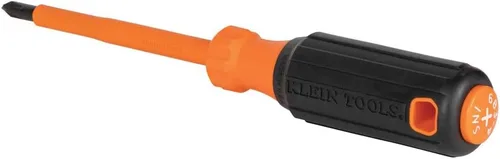 Vista 6 de Klein Tools 85076INS Juego de destornilladores aislados, fabricado en EE. UU., cuenta con destornilladores eléctricos de 1000V, (3) puntas Phillips