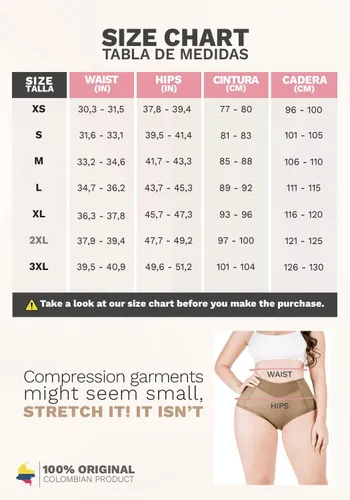 Vista 3 de Sonryse Colombian Tummy Control Fajas Colombianas Reductoras y Moldeadoras Cocoa