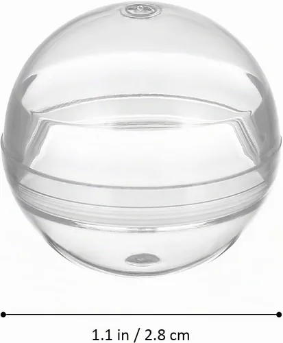 Vista 2 de 100 cápsulas redondas de máquina expendedora de 1.102 in/1.1 pulgadas: Cápsulas de máquina de chicles cápsulas de Pascua rellenables para rellenos