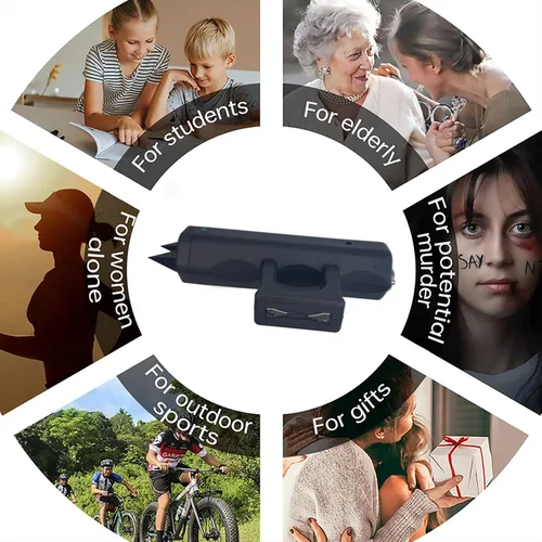 Vista 4 de Pistola aturdidora recargable con interruptor Taser de seguridad para hombres y mujeres autodefensa