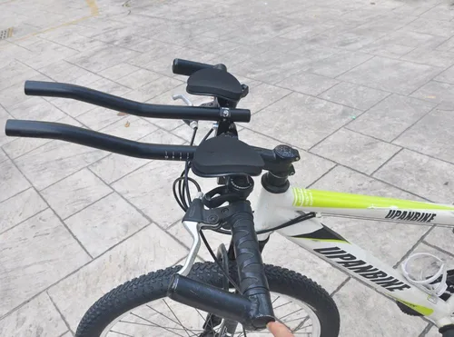Vista 6 de UPANBIKE Manillar de bicicleta Reposo de bicicleta Manillar contrarreloj Ciclismo TT Bar Triatlón Aero Bar para bicicleta de carretera Bicicleta
