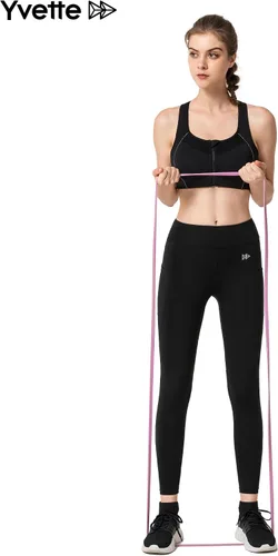 Vista 6 de Yvette Sujetadores deportivos para mujer de alto impacto con espalda cruzada para entrenamiento, brasier deportivo de alto soporte para busto grande