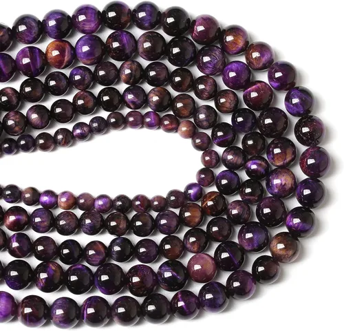 Vista 225 de 100 cuentas de piedra multicolor natural de 0.236 pulgadas (0.236 in), cuentas espaciadoras sueltas redondas para hacer pulseras, collares, aretes