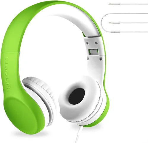 Vista 18 de LilGadgets Connect+ Pro - Auriculares con cable para niños con micrófono, limitación de volumen con cable, tecnología SharePort y acolchado