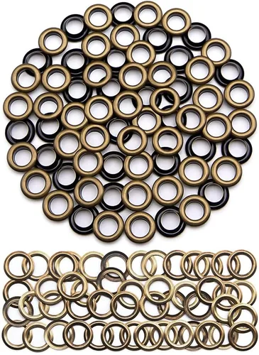 Vista 13 de SEMINI 800 Sets 4 Colors 6mm Grommet Eyelet Kit with Install Tool Kit
