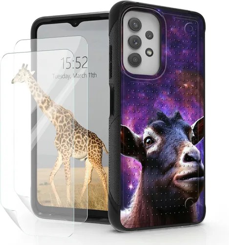 Vista 15 de Funda para Samsung Galaxy A23 Galaxy A13 4G/5G, Galaxy A04, Galaxy A04S, Galaxy A32 5G, con 2 protectores de pantalla, funda protectora de doble