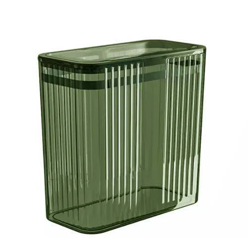 Vista 9 de Bote de basura transparente, cubos de basura de baño con tapas, bote de basura de 3.5 galones para dormitorio, oficina, cesta de basura delgada