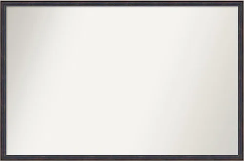 Vista 44 de Amanti Art Espejo de baño de bronce para sobre el fregadero, 25 x 26 pulgadas, espejo rectangular de bronce oscuro, marco de madera tradicional