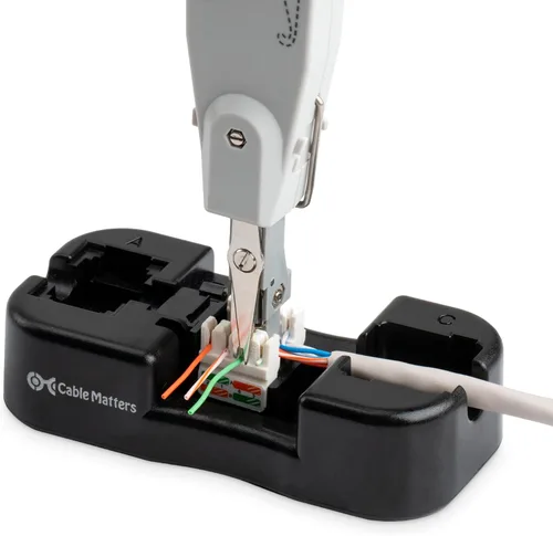 Vista 7 de Cable Matters Herramienta de impacto perforada con cuchilla Krone