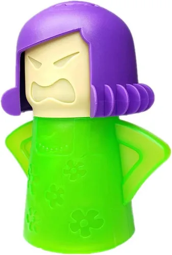 Vista 12 de Limpiador de microondas Angry Mom, limpiador a vapor de microondas Mad Mama, solo tienes que añadir vinagre y agua, limpia fácilmente la suciedad