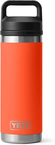 Vista 10 de YETI Rambler Botella de 18 oz, aislada al vacío, de acero inoxidable con tapa Chug, negro
