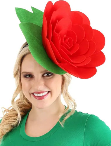 Vista 2 de Fun Costumes Red Rose Headdress
