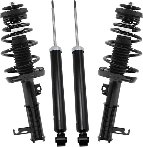 Vista 24 de Detroit Axle - Puntales y Amortiguadores para Chevy Traverse Buick Enclave GMC Acadia Saturn Outlook 2007-2012, 2 puntales delanteros con resorte