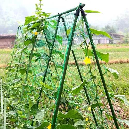 Vista 7 de Conectores de estacas de jardín ajustables, clips de plástico para varillas de 0.43 pulgadas de diámetro, juntas de conexión para jaula de tomate